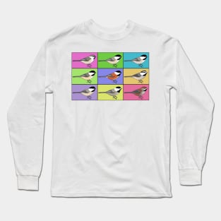 Warhol Birds - Chickadee Long Sleeve T-Shirt